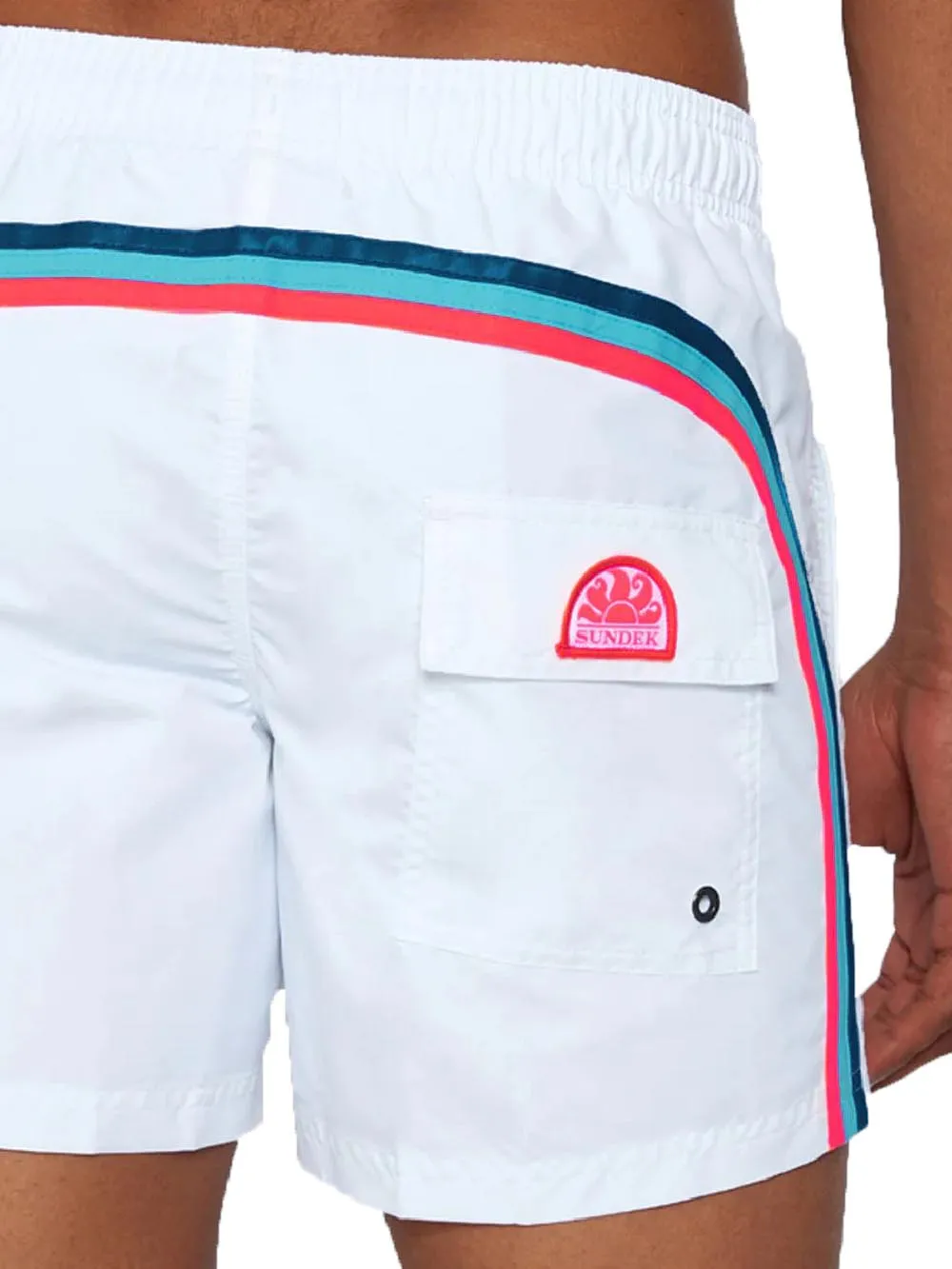 Sundek Costume Uomo Boardshort M504bdta100 Bianco