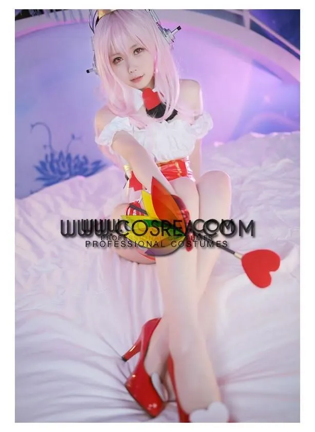 Super Sonico Red Queen Cosplay Costume