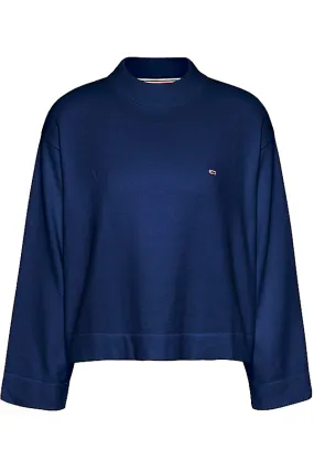 Tommy Hilfiger Women Pure Cotton Blouse Navy