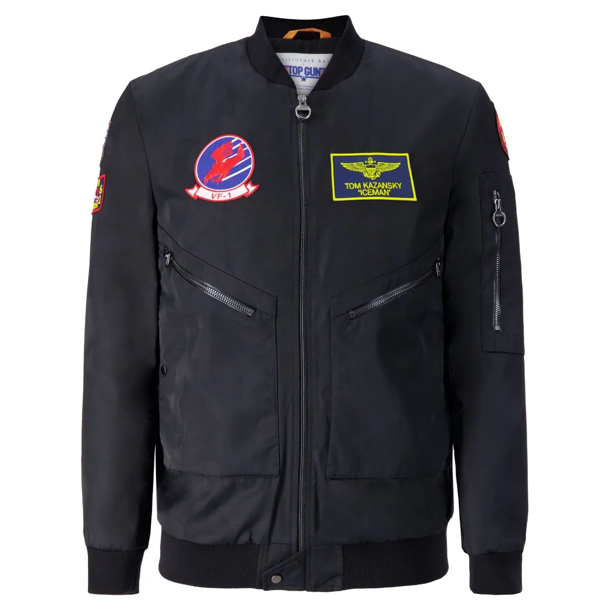 TOP GUN Unisex Stealth Bomber Jacket - STEALTH BLACK