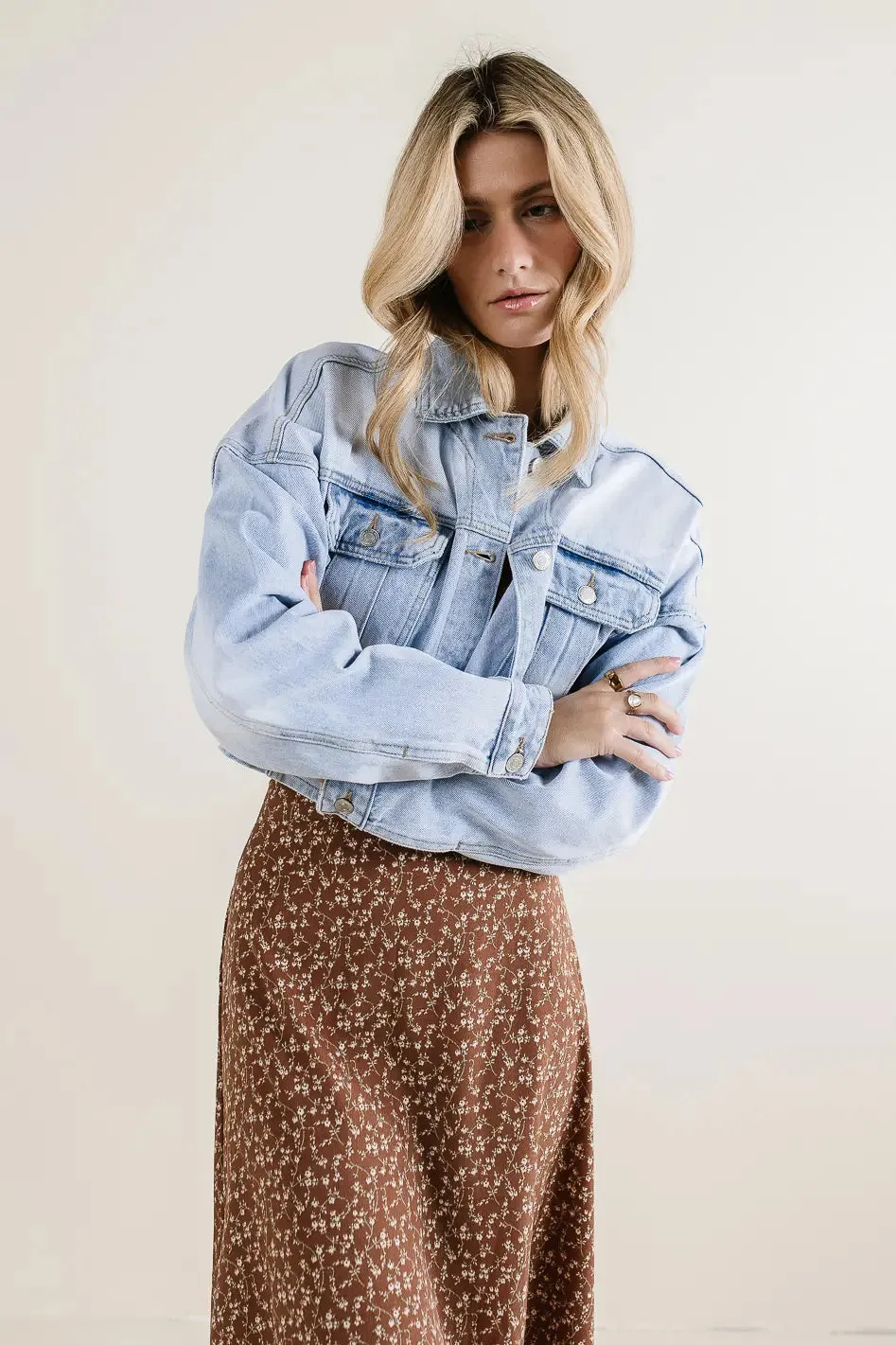 True Cropped Denim Jacket