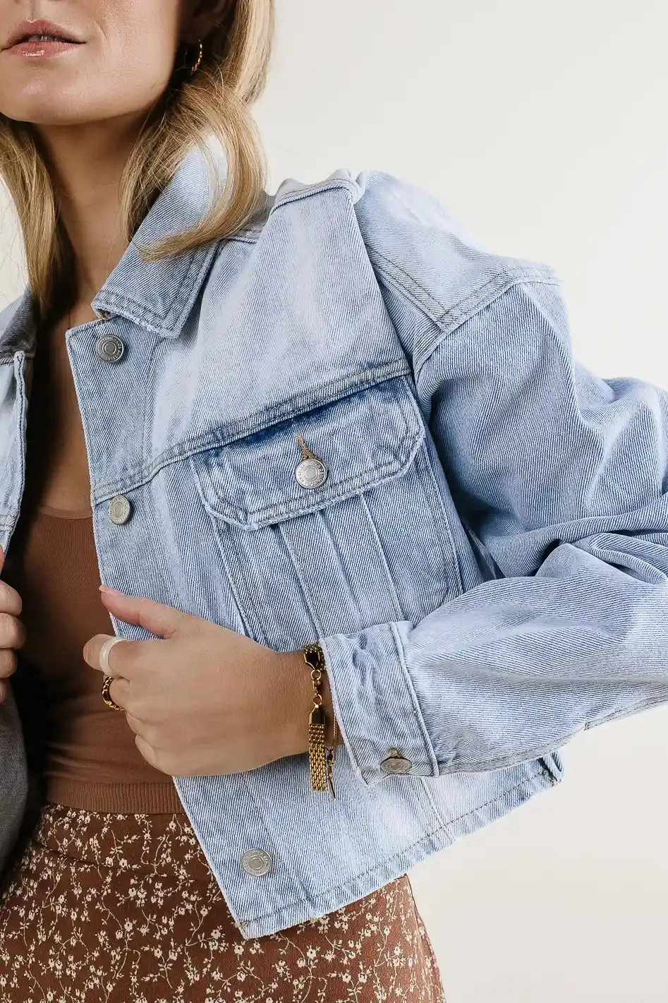 True Cropped Denim Jacket