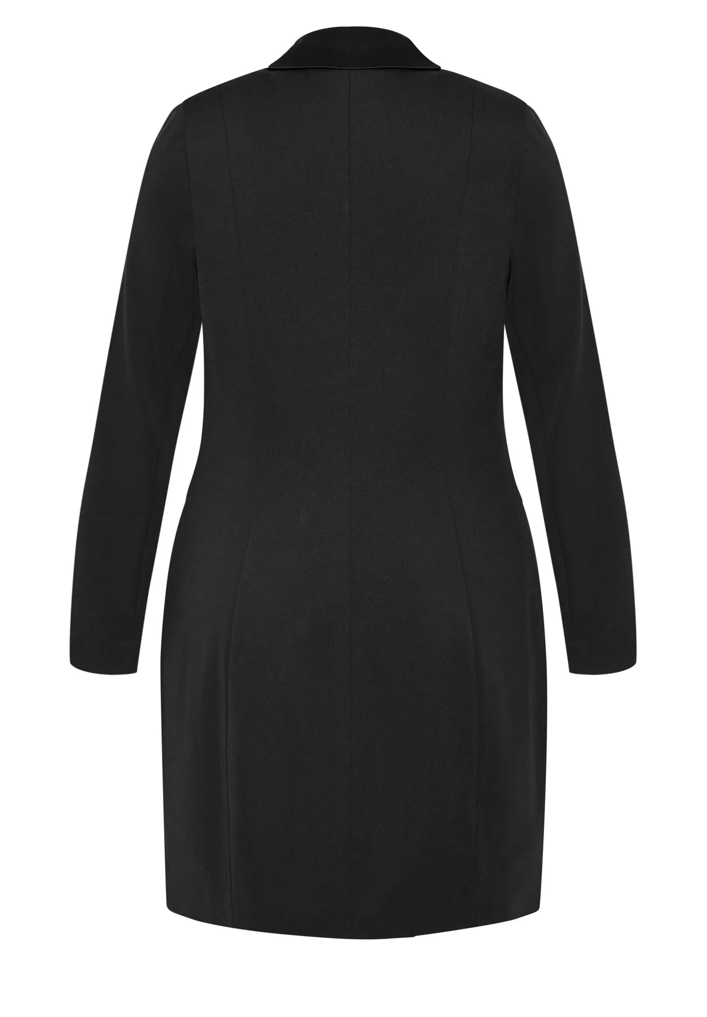 Tuxedo Dress - black