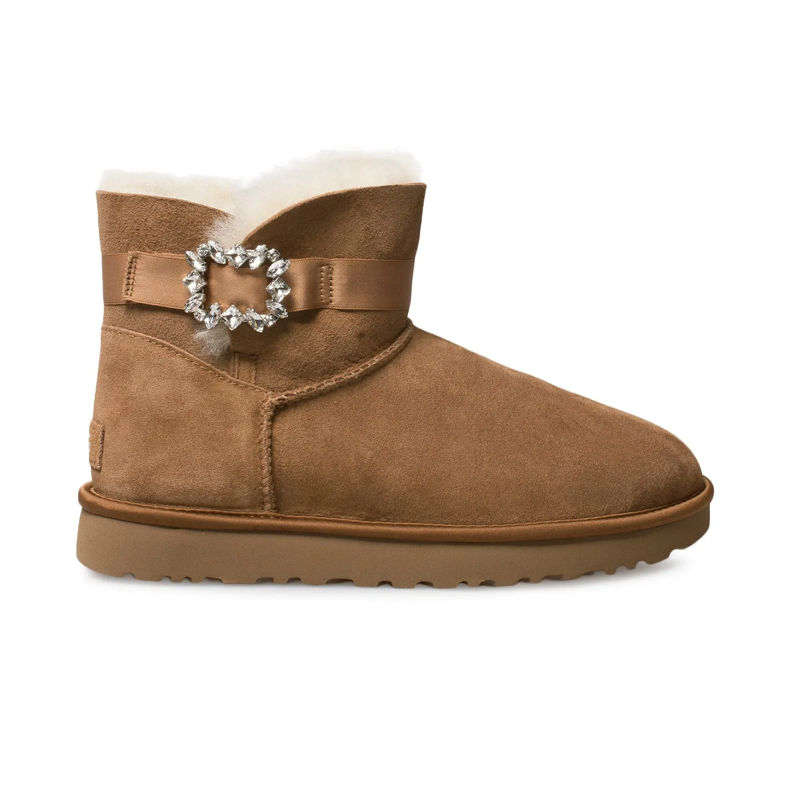 UGG Mini Side Brooch Chestnut Boots - Women's