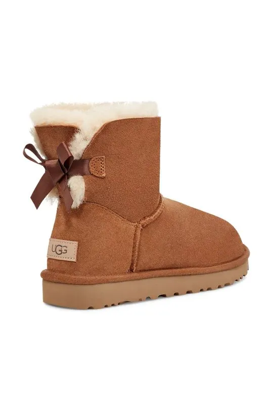 UGG suede snow boots Mini Bailey Bow II women's brown color 1016501.CHE