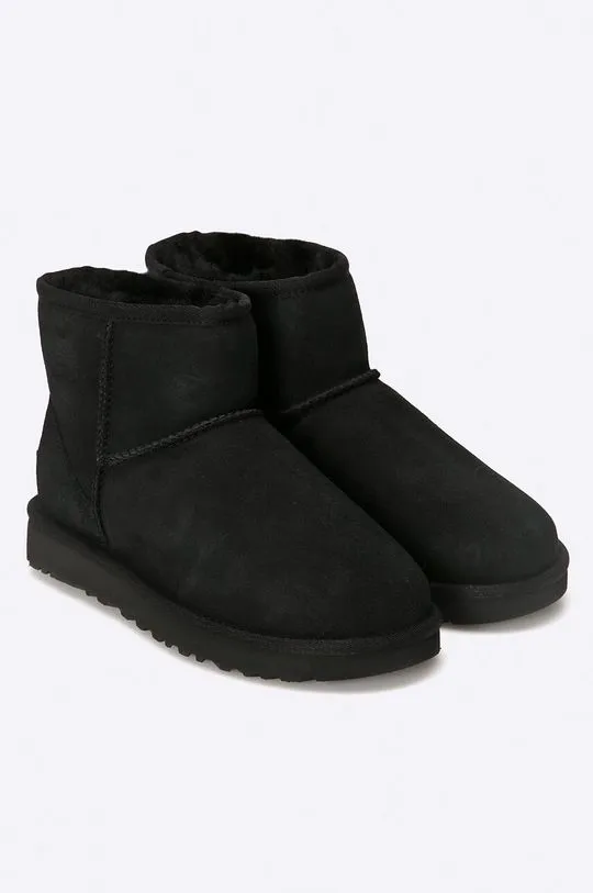 UGG suede snow boots women's black color