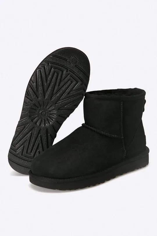 UGG suede snow boots women's black color