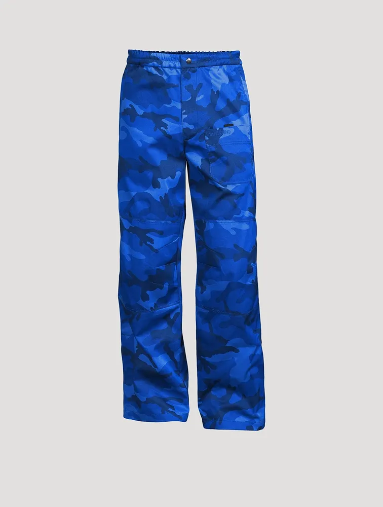 VALENTINO Cotton Cargo Pants Camo Print