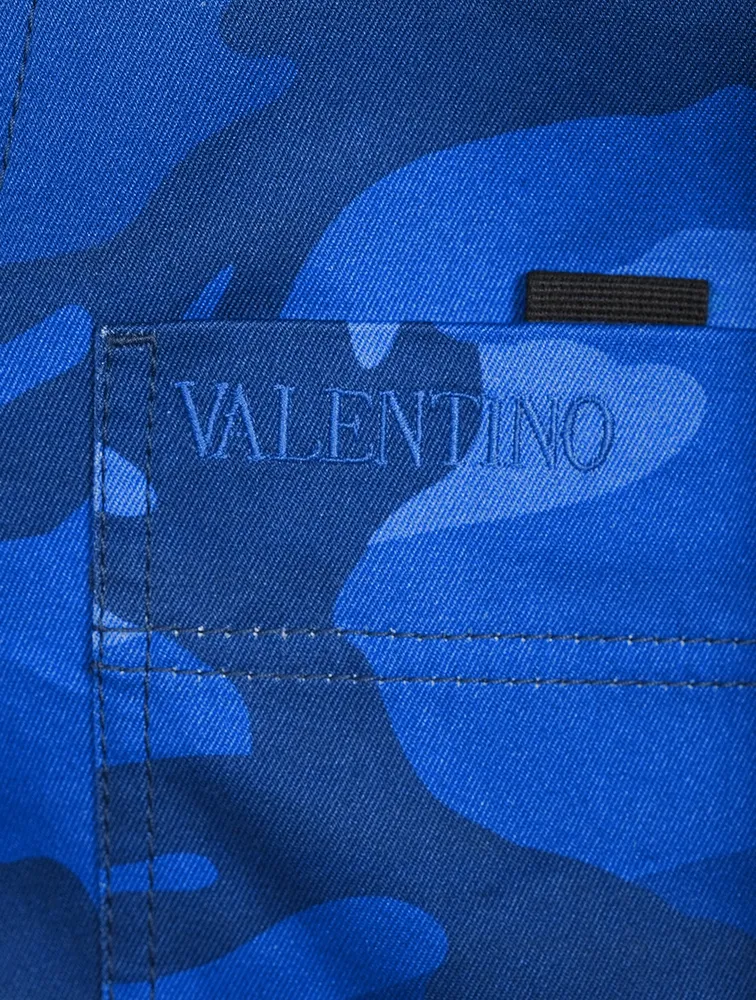 VALENTINO Cotton Cargo Pants Camo Print