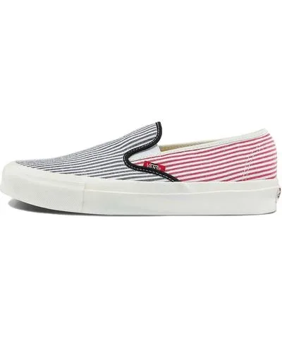 Vans Style 48 LX Casual Fashion Skate Shoes Unisex Blue Pink Stripe 'Blue Pink'