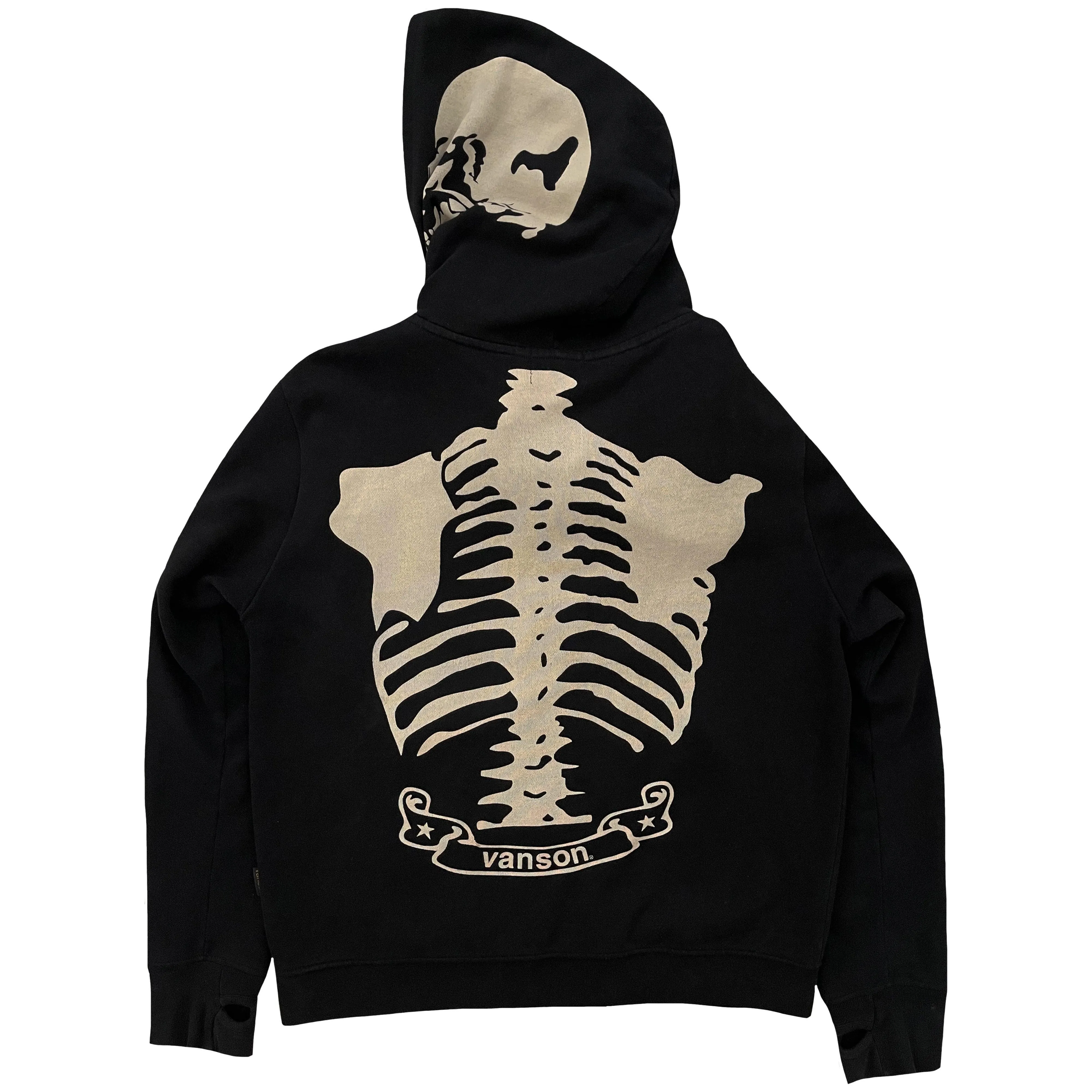 Vanson Leathers Skeleton Hoodie