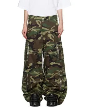 VETEMENTS Khaki Patched Camo Cargo Pants