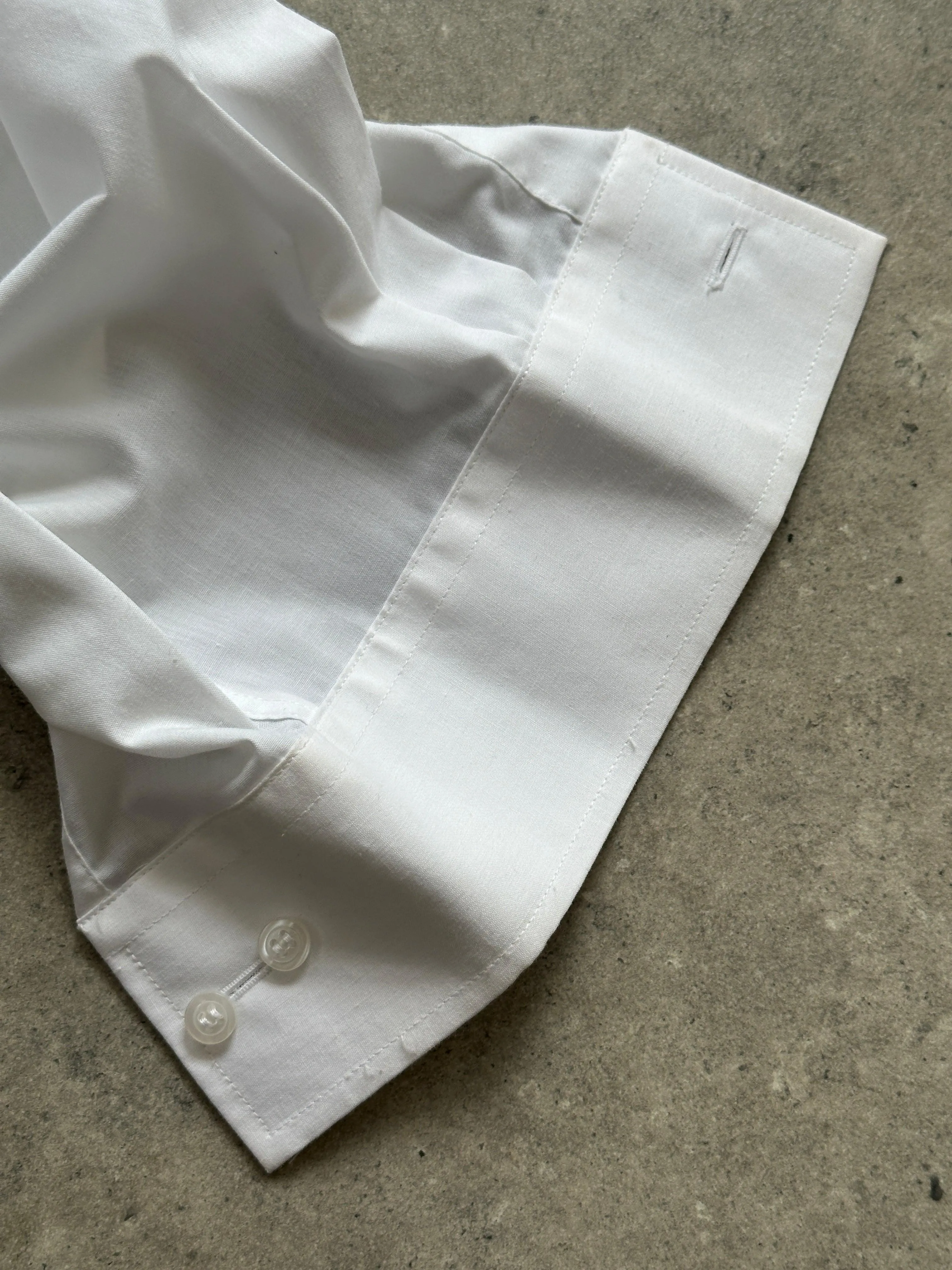 Vintage Cotton Pleated Tuxedo Dress Shirt - XL