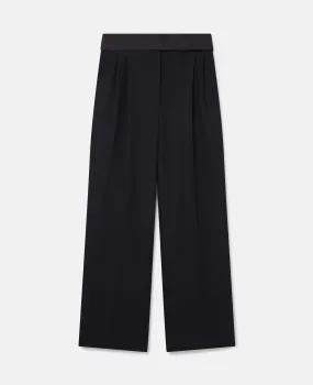 Wide Leg Tuxedo Trousers