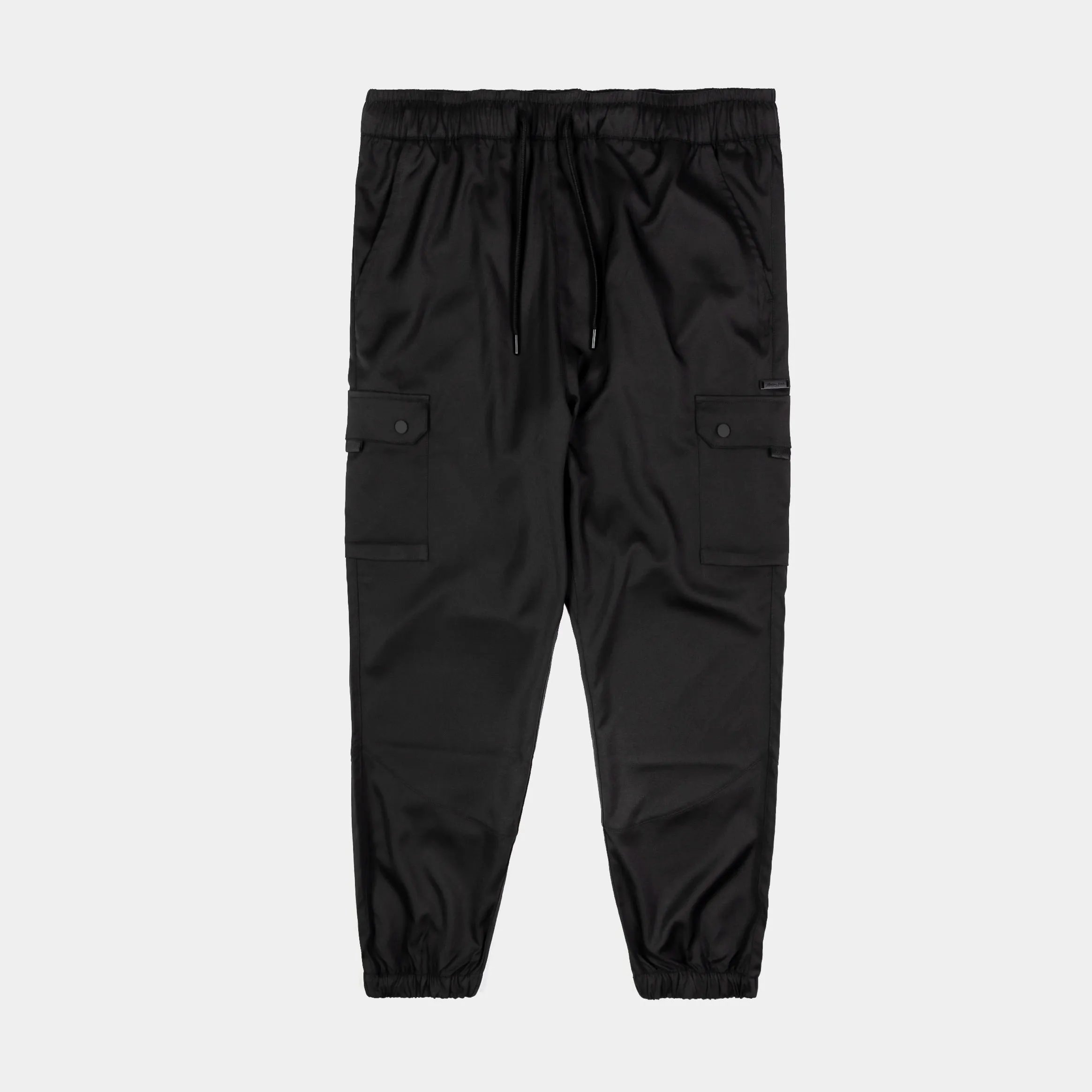 Woven Cargo Mens Pants (Black)