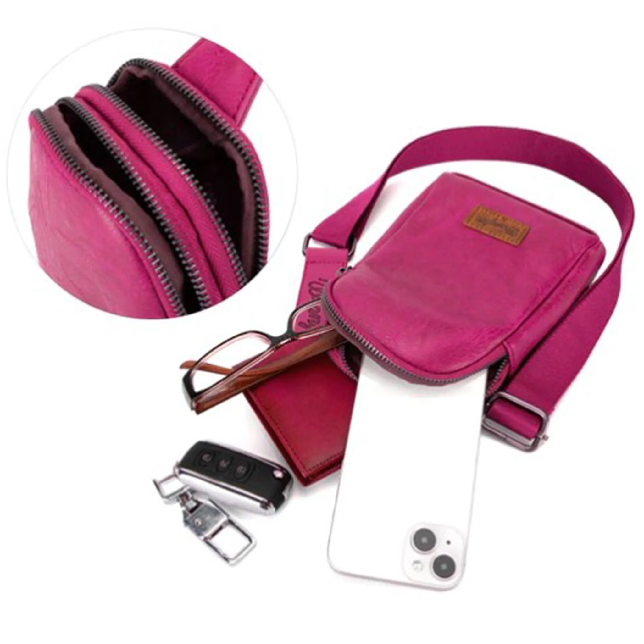 Wrangler Hot Pink Crossbody Sling Bag