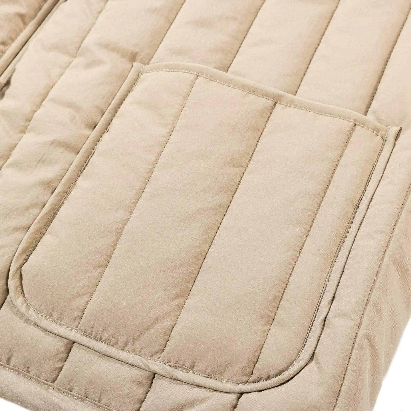 XENIA TELUNTS QUILTED GILET BEIGE