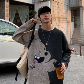 Xituodai Jumper Sweater Men Winter Warm Stitch Pullover Harajuku Anime Sweat Tops Christmas 2020 Aesthetic Gothic Clothes Hipste