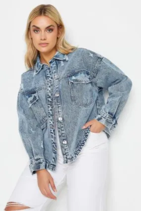 YOURS Curve Blue Western Denim Jacket